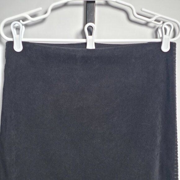 Vintage Divine Skirt Women’s M Black Faux Suede Maxi Long Whipstitch Trim USA - Picture 7 of 10